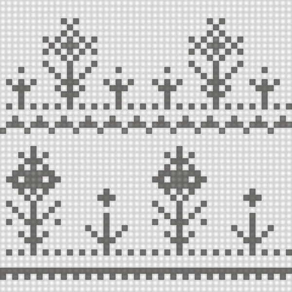 Broderie Jacquard Comptage Géométrique Sans Couture Motif Motif Schéma Tricot — Image vectorielle