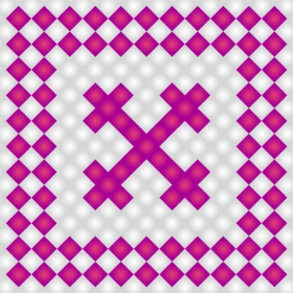 Geometrische Naadloze Tellen Jacquard Borduren Breien Schema Motief Patroon Achtergrond — Stockvector