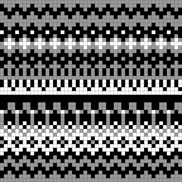 지리적으로 정교하지 세거나 모양의 모티프 Motif Patterbackground 의복용 스웨터 스카프 스톡 벡터