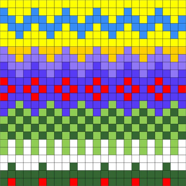 Geometrik Dikişsiz Jacquard Nakışı Örgü Şeması Motif Arka Planı Izole Vektör Grafikler