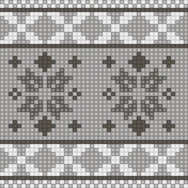 Géométrique Sans Couture Tricot Schéma Motif Fond — Image vectorielle