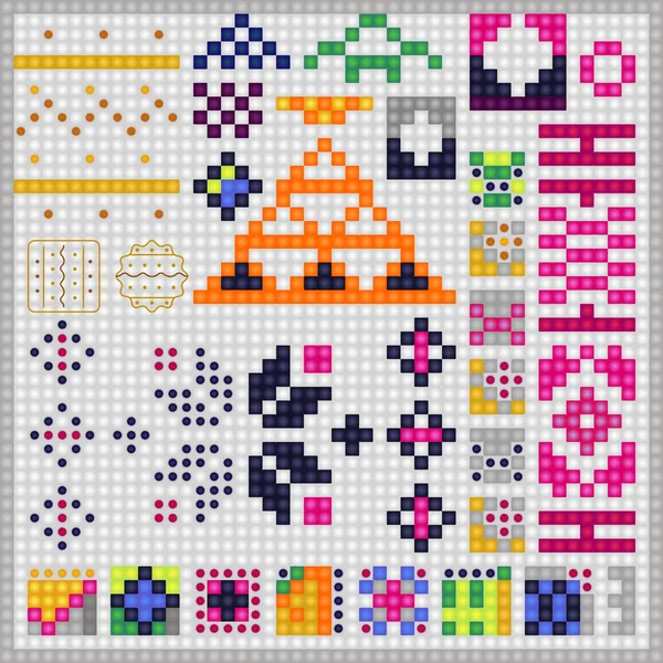 Geometrical Seamless Knitting Scheme Pattern Background Stock Illustration