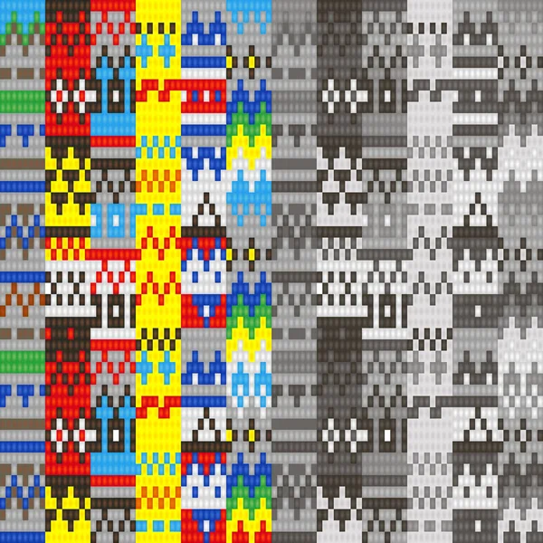 Geométrico Punto Sin Costura Esquema Patrón Fondo — Archivo Imágenes Vectoriales