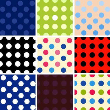 Polka dot arka plan ayarlamak