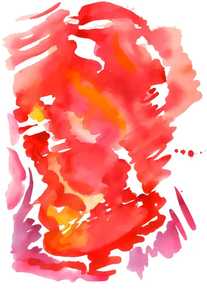 Abstrato fundo aquarela vermelho — Fotografia de Stock