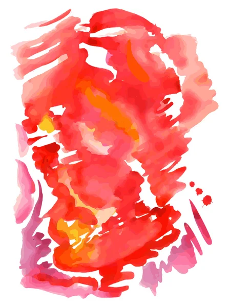 Abstrato fundo aquarela vermelho —  Vetores de Stock