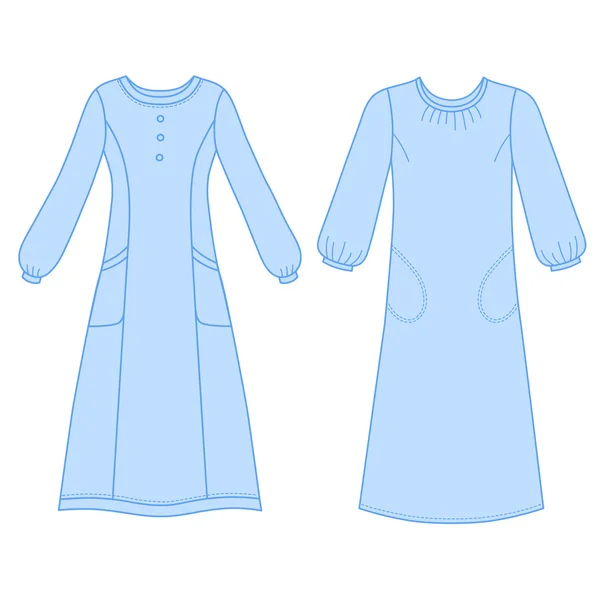 Домашнее платье, ночнушка — стоковый вектор