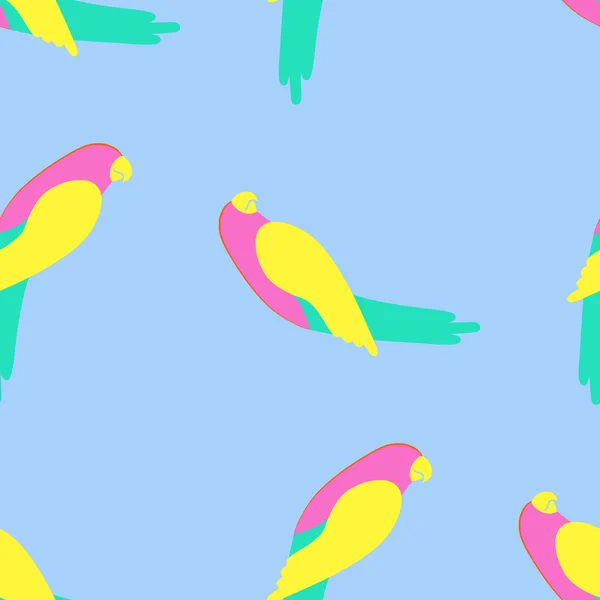 Papagáj zökkenőmentes minta — Stock Vector
