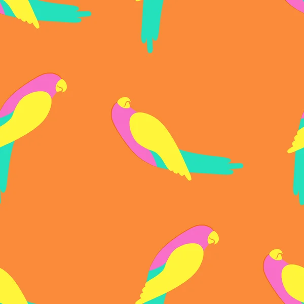 鹦鹉无缝模式 — 图库矢量图片