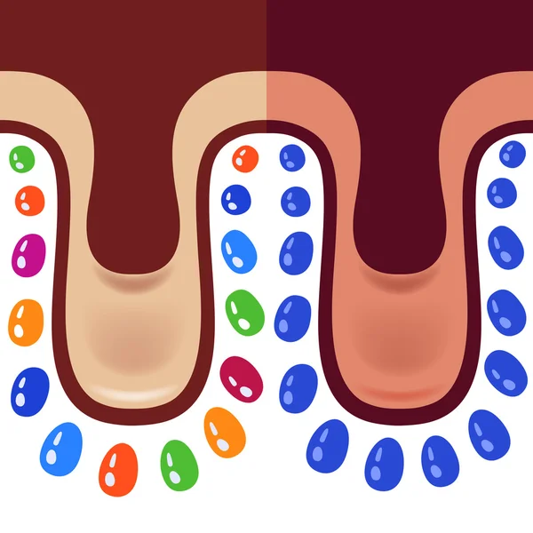 Goccioline colorate senza soluzione di continuità — Vettoriale Stock