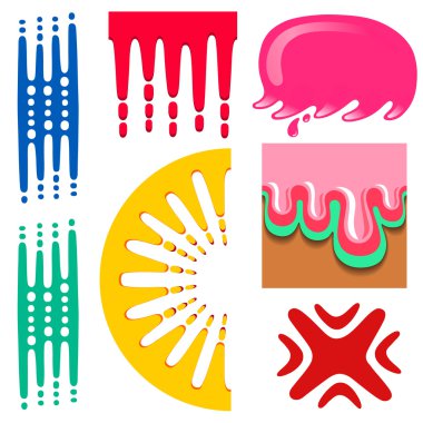 Soyut işareti sıvı seti