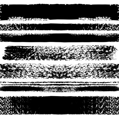 Doğal fırça kesintisiz konturlar koleksiyonu