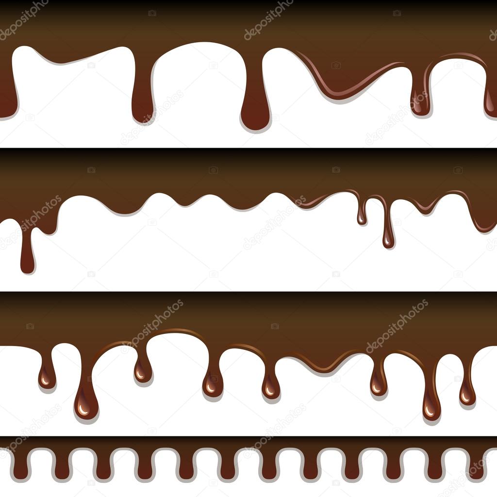 Chocolate seamless drips