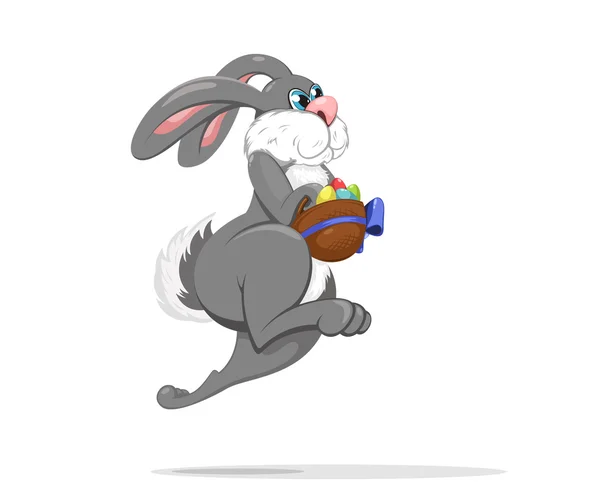 Komik Paskalya tavşan sepet yumurta ile