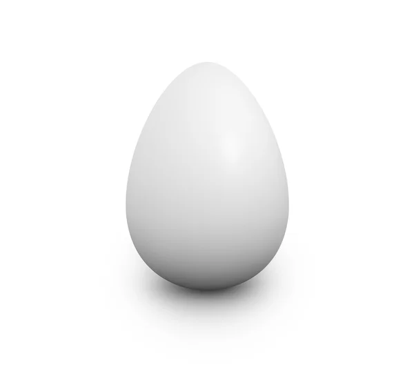 Egg on white background — Stock Photo, Image