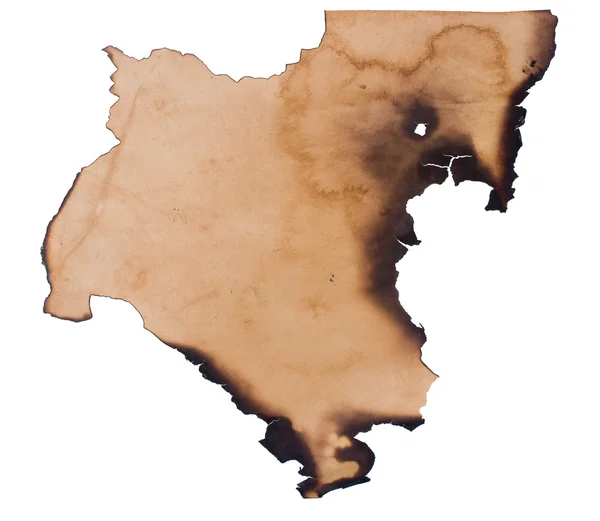 Yanmış eski kağıt