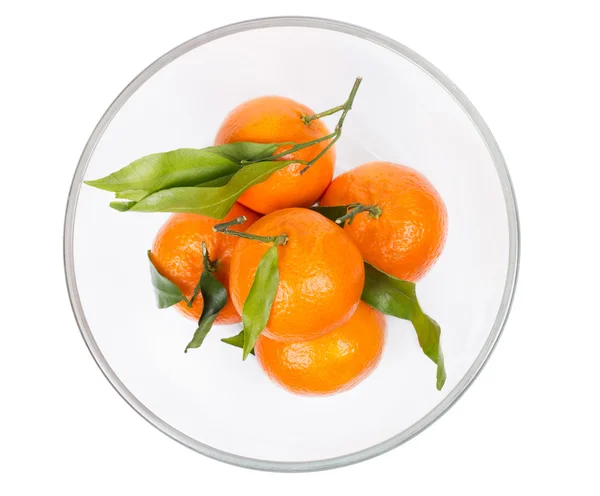 Mandarinas em placa — Fotografia de Stock