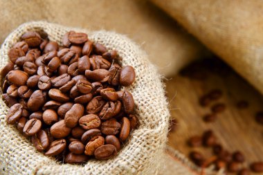 Kavrulmuş kahve çekirdeği.