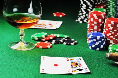 gamblings, içki için fiş