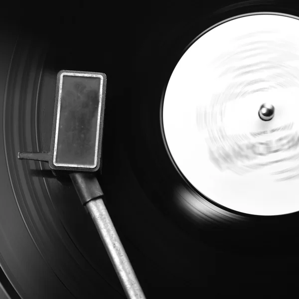 Vinyl record spinning — Stockfoto