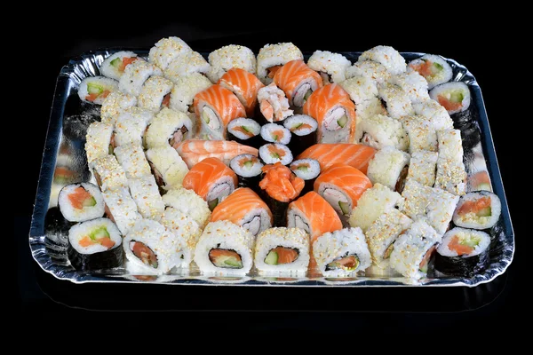 Heerlijke sushi rolt set — Stockfoto