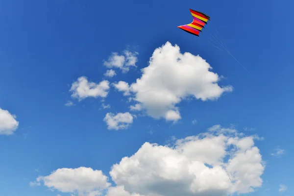 Kite kite no céu azul — Fotografia de Stock