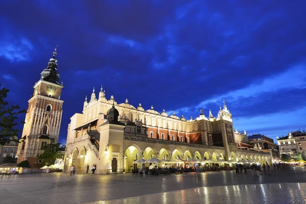 Town square at night — Stock Photo, Image