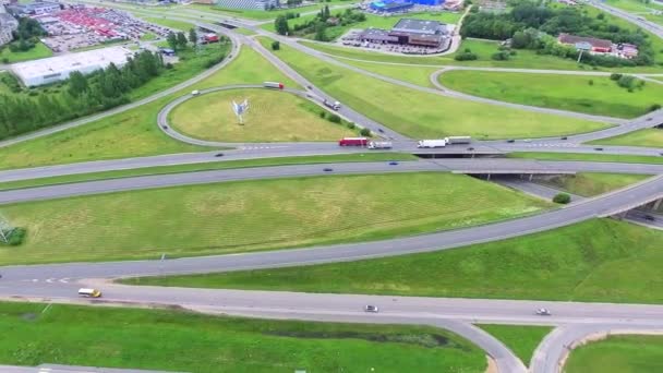 Vue Aérienne De Big Roadcross — Video