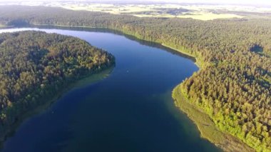 güzel göl havadan görünümü