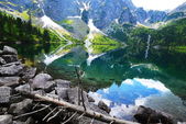 Картина, постер, плакат, фотообои "clear lake among mountains ", артикул 120881144