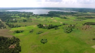 güzel göl havadan görünümü