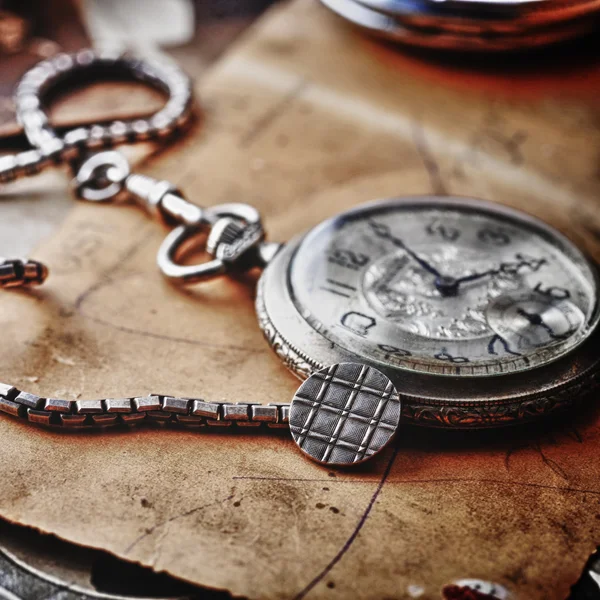 Clock with  chain — Stock Photo, Image