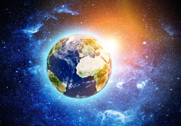 Planeta Terra no Espaço — Fotografia de Stock