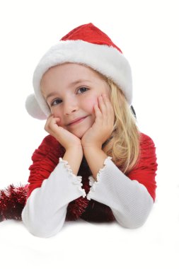  Noel Baba şapkalı kız