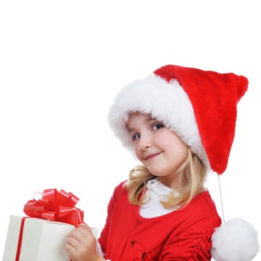  Noel Baba şapkalı kız