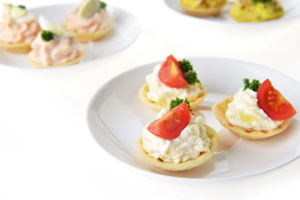 Tartaletas con crema —  Fotos de Stock