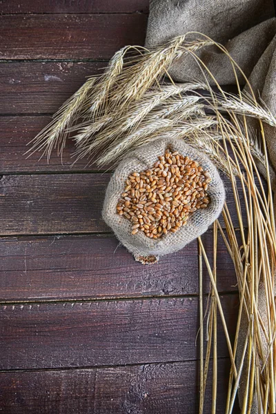 Beutel mit Getreide — Stockfoto