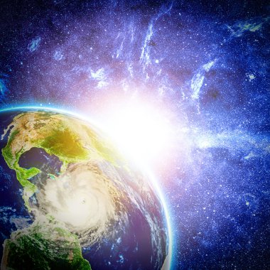 Karayip Denizi uzaydan gelen fırtınada