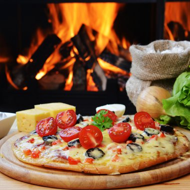 pişmiş lezzetli pizza