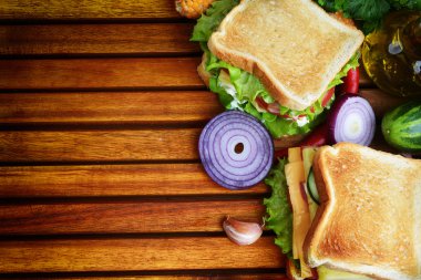 sebzeler lezzetli sandviçler