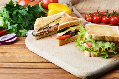 sebzeler lezzetli sandviçler