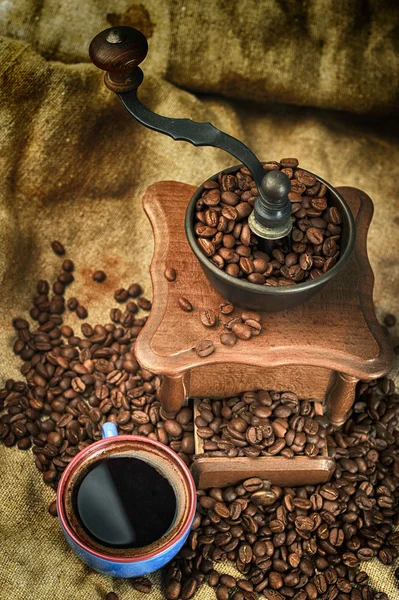 Manuelle Kaffeemühle — Stockfoto