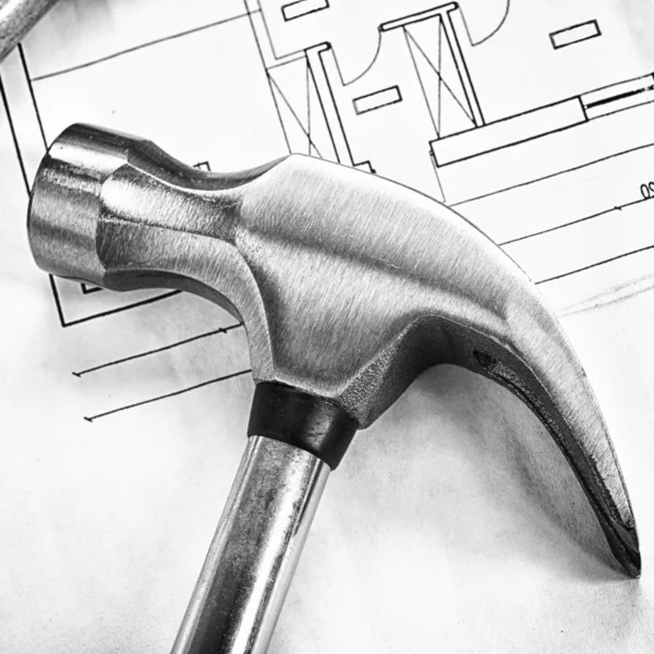 Stalen claw hammer — Stockfoto