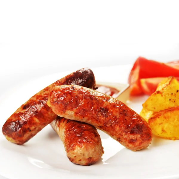 Grilled meat sausages — Stock Photo, Image