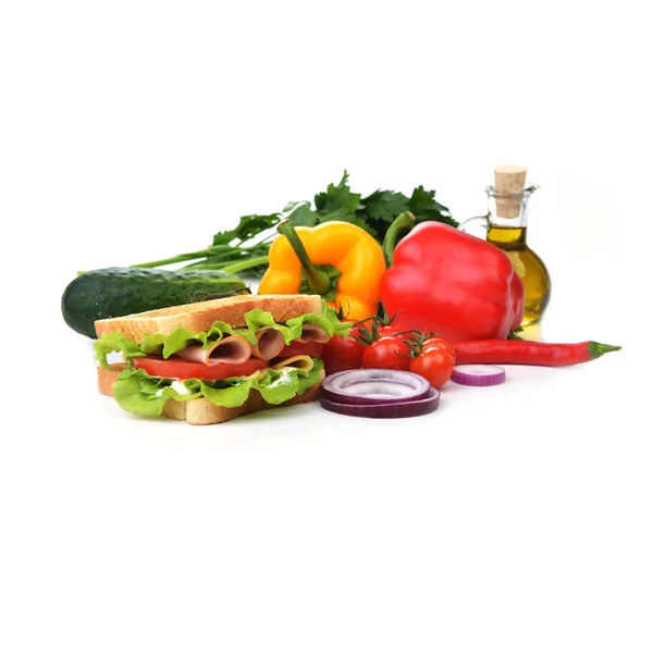 Panino con verdure — Foto Stock