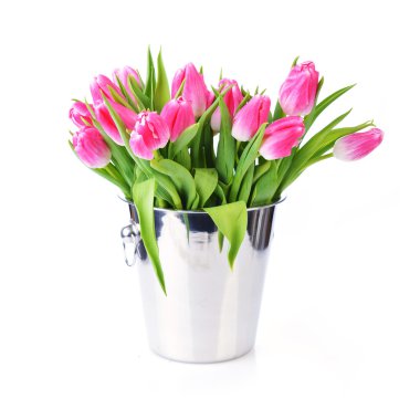 Pembe Lale buketi