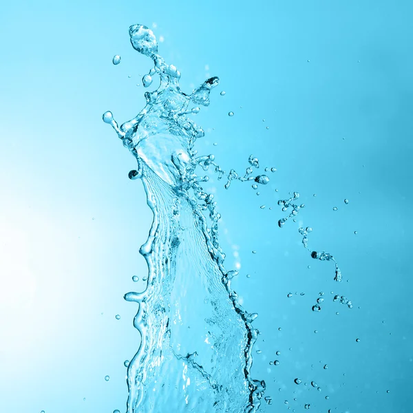 Blue Water splash — Stock Photo, Image