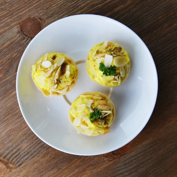 Törtchen mit Sahne — Stockfoto