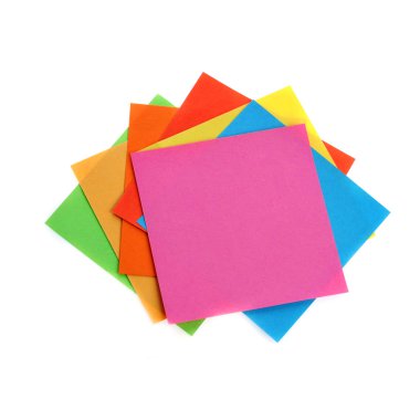 Renkli peçete yığını