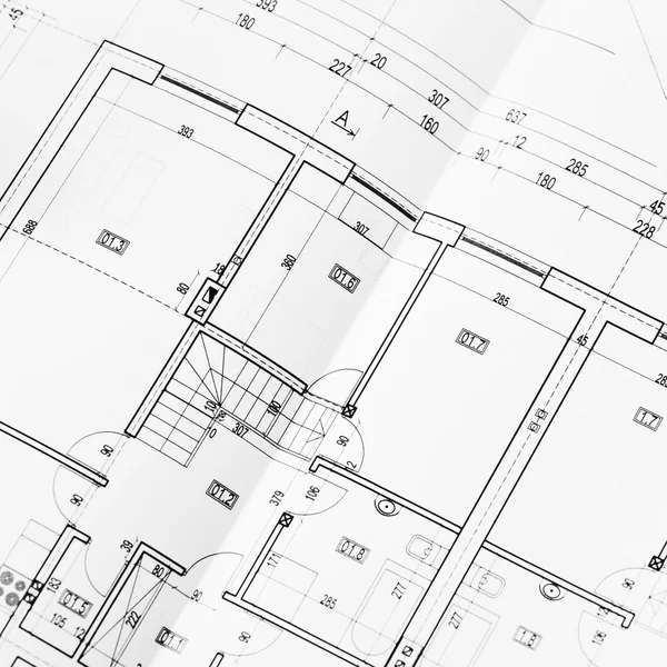 Sterty rysunków projektu i projektu — Zdjęcie stockowe